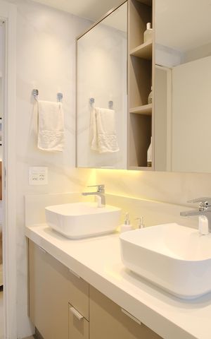 Apartamento à venda com 106m², 3 quartos e 2 vagasBanheiro da Suíte