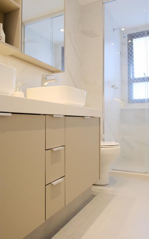 Apartamento à venda com 106m², 3 quartos e 2 vagasBanheiro da Suíte