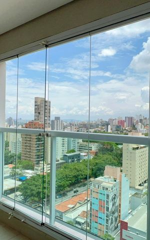 Studio para alugar com 33m², 1 quarto e 1 vaga Studio para alugar com 33m², 1 quarto e 1 vagaVaranda