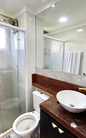 Apartamento para alugar com 41m², 2 quartos e 1 vaga Apartamento para alugar com 41m², 2 quartos e 1 vagaBanheiro