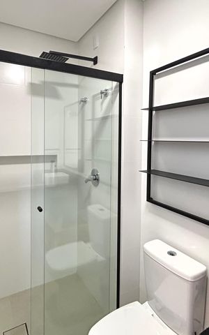 Apartamento para alugar com 77m², 1 quarto e 1 vaga Apartamento para alugar com 77m², 1 quarto e 1 vagaBanheiro social