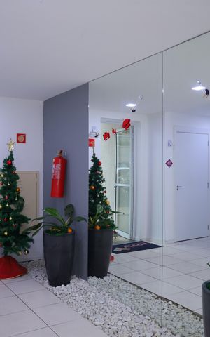 Apartamento para alugar com 41m², 2 quartos e 1 vagaÁrea comum - Saguão do prédio