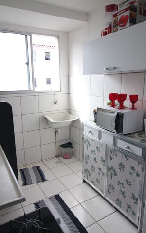 Apartamento à venda com 48m², 2 quartos e 1 vagaCozinha e Área de Serviço