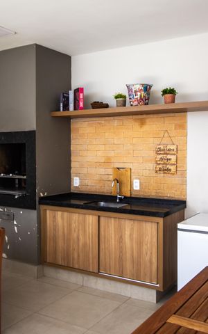 Studio à venda com 24m², 1 quarto e sem vaga Studio à venda com 24m², 1 quarto e sem vagaChurrasqueira
