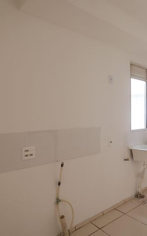 Apartamento à venda com 48m², 2 quartos e 1 vagaCozinha e Área de Serviço