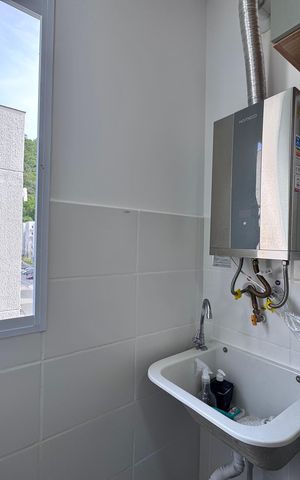 Apartamento para alugar com 44m², 2 quartos e 1 vaga Apartamento para alugar com 44m², 2 quartos e 1 vagaCozinha e Área de Serviço
