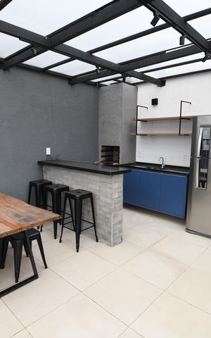 Studio à venda com 32m², 1 quarto e 1 vagaÁrea comum - Churrasqueira