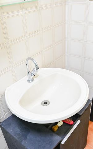 Casa para alugar com 120m², 2 quartos e 1 vaga Casa para alugar com 120m², 2 quartos e 1 vagaBanheiro Social