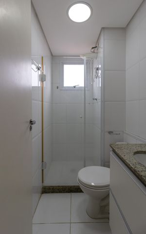 Apartamento à venda com 61m², 2 quartos e 2 vagasBanheiro social