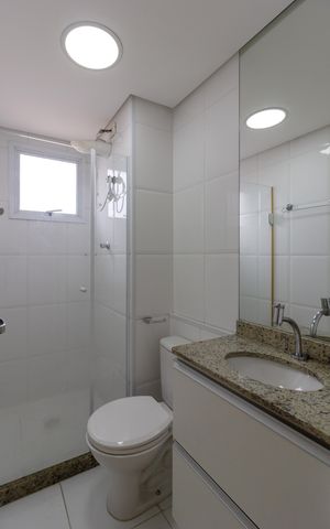 Apartamento à venda com 61m², 2 quartos e 2 vagasBanheiro social