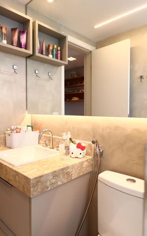 Apartamento à venda com 112m², 3 quartos e 2 vagasBanheiro da Suíte 1
