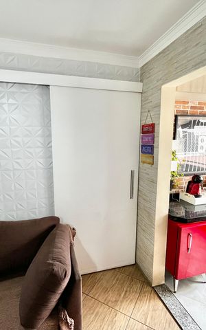 Apartamento à venda com 49m², 2 quartos e 1 vaga Apartamento à venda com 49m², 2 quartos e 1 vagaSala/Cozinha Porta Fechada