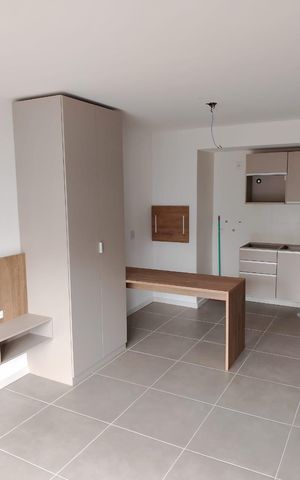 Studio para alugar com 35m², 1 quarto e 1 vaga Studio para alugar com 35m², 1 quarto e 1 vagaCozinha