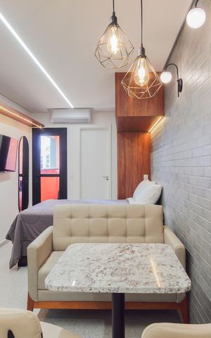 Studio para alugar com 24m², 1 quarto e sem vaga