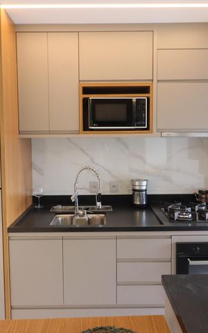 Apartamento à venda com 63m², 2 quartos e 2 vagasCozinha e Área de Serviço