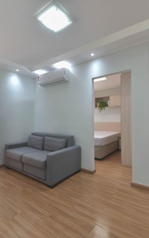 Apartamento à venda com 40m², 1 quarto e 1 vaga Apartamento à venda com 40m², 1 quarto e 1 vagaSala
