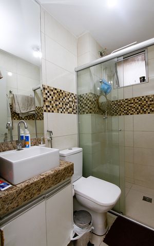 Apartamento à venda com 90m², 2 quartos e 1 vagaBanheiro Social
