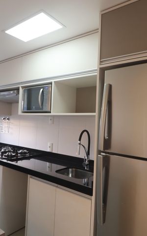 Apartamento à venda com 62m², 2 quartos e 1 vagaCozinha e Área de Serviço
