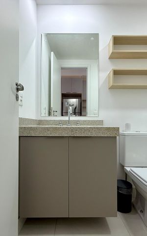 Studio para alugar com 26m², 1 quarto e sem vagaBanheiro 