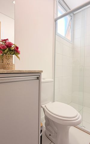 Apartamento à venda com 77m², 3 quartos e 2 vagasBanheiro Social