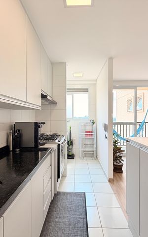 Apartamento à venda com 77m², 3 quartos e 2 vagasCozinha