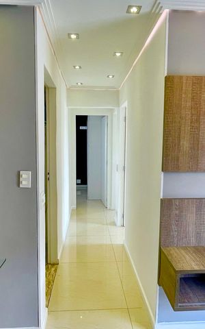 Apartamento para alugar com 65m², 3 quartos e 1 vaga Apartamento para alugar com 65m², 3 quartos e 1 vagaCorredor interno