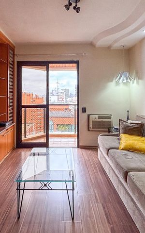 Apartamento para alugar com 58m², 1 quarto e 2 vagas