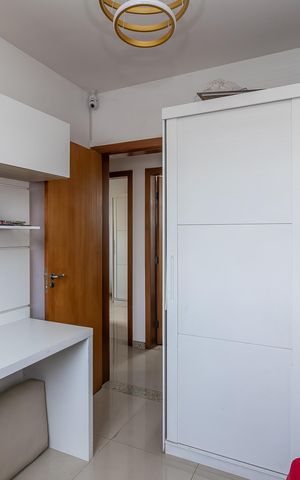 Apartamento à venda com 66m², 3 quartos e 3 vagas Apartamento à venda com 66m², 3 quartos e 3 vagasQuarto 2