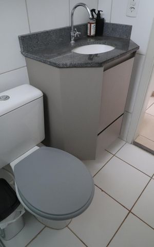Apartamento para alugar com 58m², 2 quartos e 1 vagaBanheiro Social