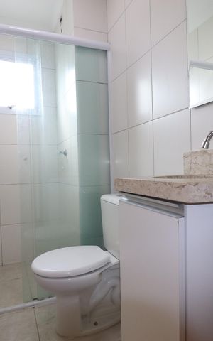 Apartamento à venda com 62m², 2 quartos e 2 vagasBanheiro Quarto 1 suíte