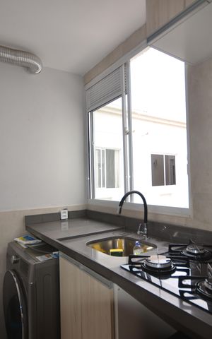Apartamento para alugar com 55m², 2 quartos e sem vagaCozinha e Área de Serviço