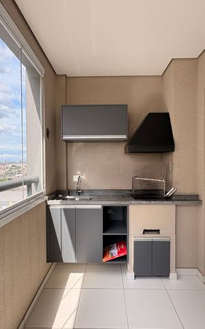 Apartamento à venda com 80m², 2 quartos e 2 vagas Apartamento à venda com 80m², 2 quartos e 2 vagasVaranda gourmet