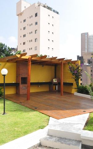 Apartamento à venda com 80m², 1 quarto e 1 vagaChurrasqueira