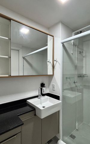 Studio para alugar com 26m², 1 quarto e sem vaga Studio para alugar com 26m², 1 quarto e sem vagaBanheiro