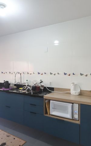 Apartamento à venda com 104m², 2 quartos e 1 vagaCozinha e Área de Serviço