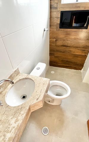 Apartamento à venda com 59m², 3 quartos e 1 vaga Apartamento à venda com 59m², 3 quartos e 1 vagaBanheiro