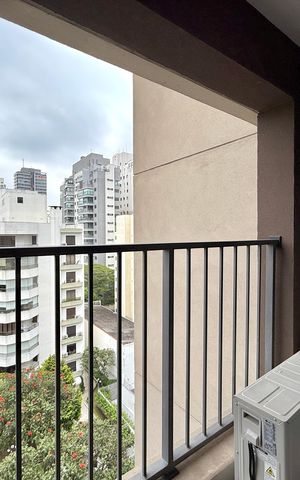 Studio para alugar com 28m², 0 quarto e sem vaga Studio para alugar com 28m², 0 quarto e sem vagaSacada