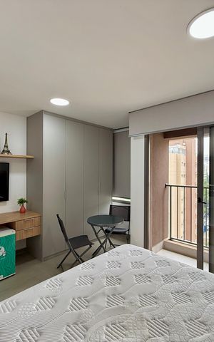 Studio para alugar com 28m², 0 quarto e sem vaga Studio para alugar com 28m², 0 quarto e sem vagaQuarto