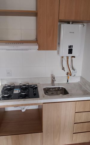 Studio para alugar com 38m², 1 quarto e 1 vaga Studio para alugar com 38m², 1 quarto e 1 vagaCozinha