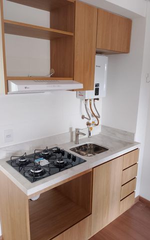 Studio para alugar com 38m², 1 quarto e 1 vaga Studio para alugar com 38m², 1 quarto e 1 vagaCozinha