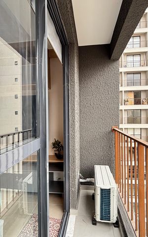 Studio para alugar com 26m², 1 quarto e sem vaga Studio para alugar com 26m², 1 quarto e sem vagaVaranda Studio