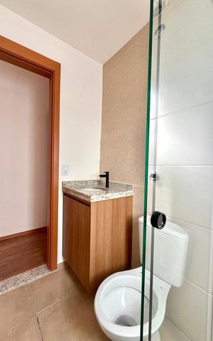 Apartamento à venda com 55m², 2 quartos e 1 vaga Apartamento à venda com 55m², 2 quartos e 1 vagaBanheiro