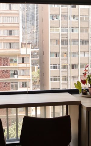 Studio à venda com 25m², 1 quarto e sem vagaVaranda