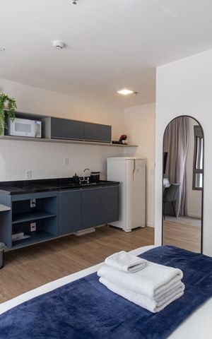 Apartamento para alugar com 25m², 1 quarto e sem vaga