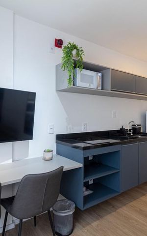 Apartamento para alugar com 25m², 1 quarto e sem vaga