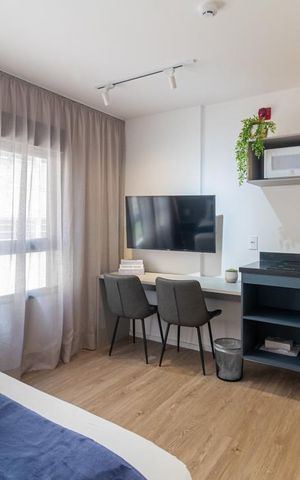 Apartamento para alugar com 25m², 1 quarto e sem vaga
