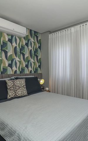 Apartamento à venda com 57m², 2 quartos e 2 vagasQuarto Suíte