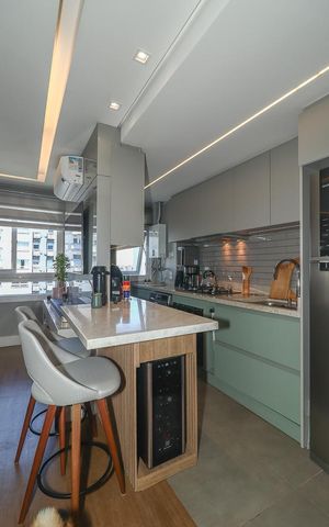 Apartamento à venda com 57m², 2 quartos e 2 vagasCozinha e Área de Serviço