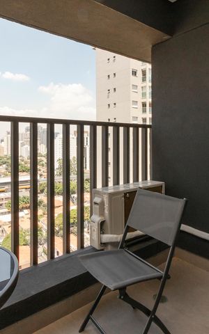 Studio para alugar com 26m², 1 quarto e sem vaga Studio para alugar com 26m², 1 quarto e sem vagaVaranda
