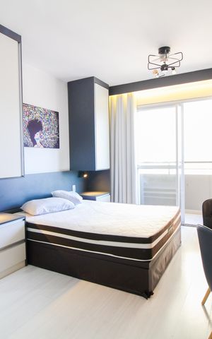 Studio à venda com 28m², 1 quarto e sem vaga Studio à venda com 28m², 1 quarto e sem vagaSala/Quarto